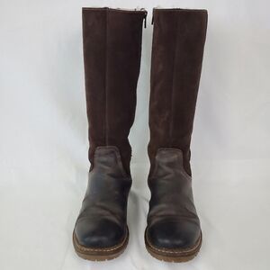 Bos. & Co. Womens Hudson Snow Boots EU 37 US 6-7 Brown Leather Suede Waterproof
